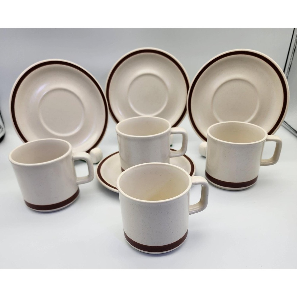 The Woodhaven Collection Cup & Saucer Coffee Mug Set-of-4 Japan Vintage
